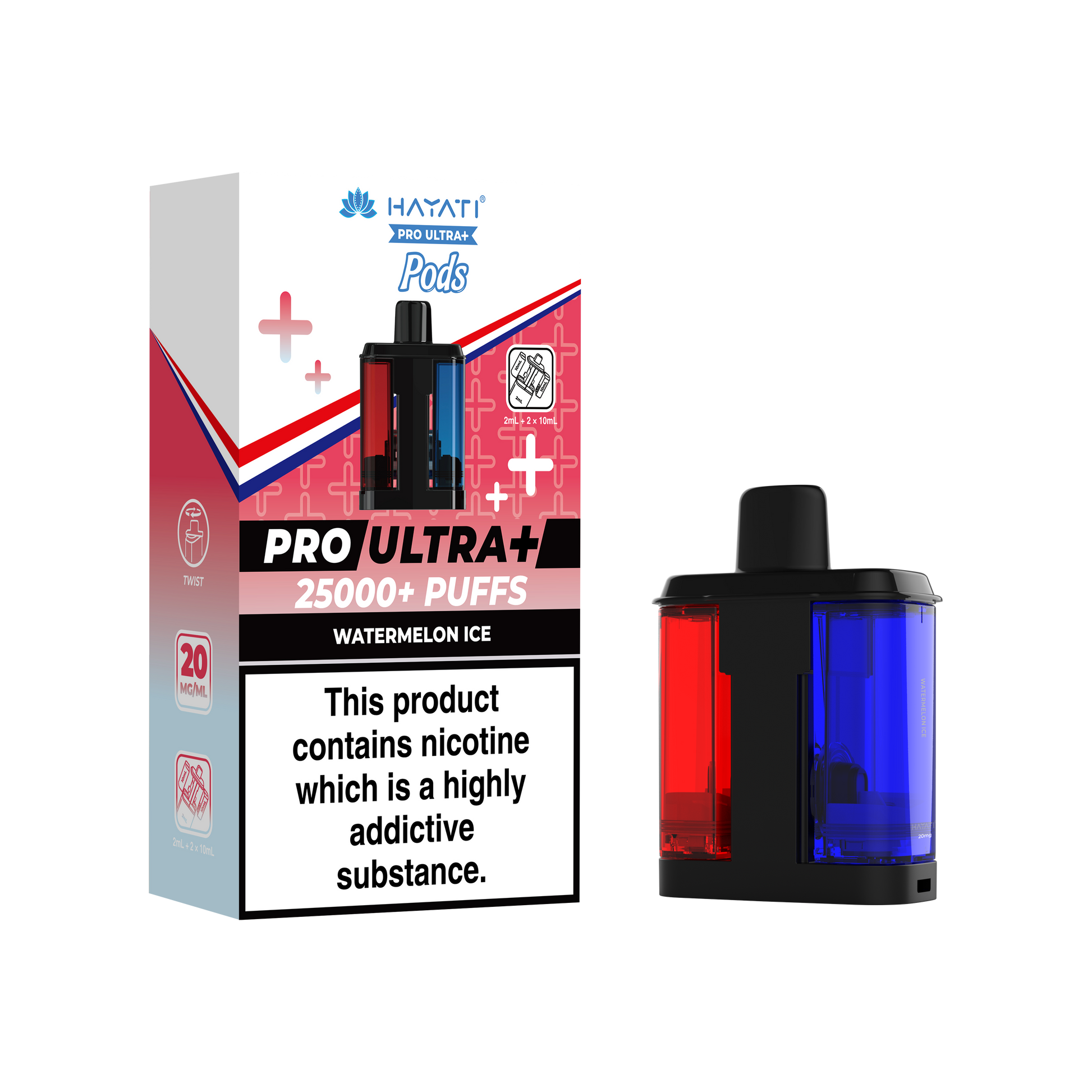 Hayati Pro Ultra+ 25K Replacement Prefilled Pods - Watermelon Ice
