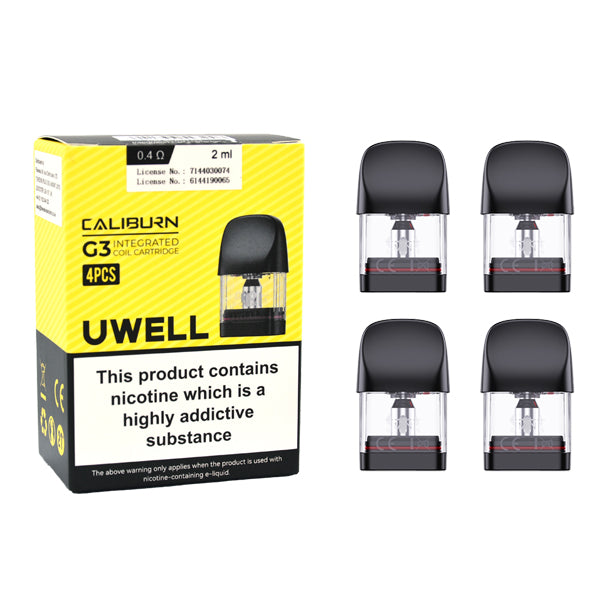 Uwell Caliburn G3 Refillable Replacement Pods - 0.4Ω