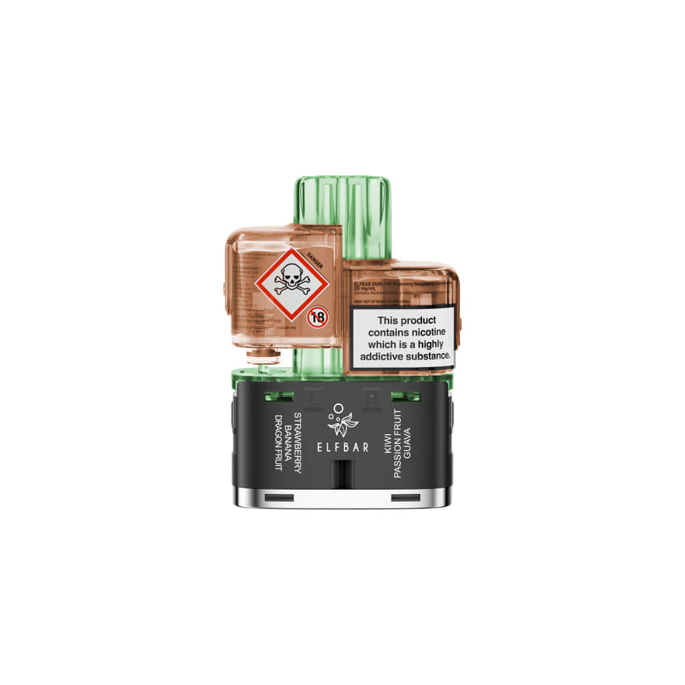 Elf Bar Dual 10K Prefilled Pods and Refill Containers - Green Edition