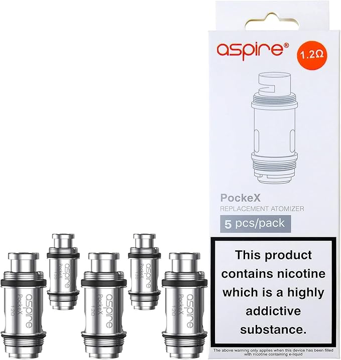 Aspire PockeX Replacement Coils 1.2Ω 5 Pack