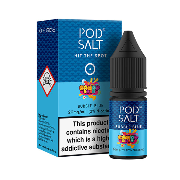 Podsalt Candy Rush Bubble Blue Nic Salt E-Liquid - Pod Salt Nicotine Salts Product Image