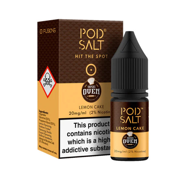 Podsalt Vapers Oven Lemon Cake Nic Salt E-Liquid - Pod Salt Nicotine Salts Product Image