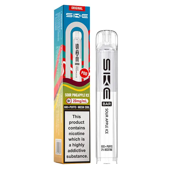 SKE Bar 600 Replacement Prefilled Pod Sour Pineapple Ice