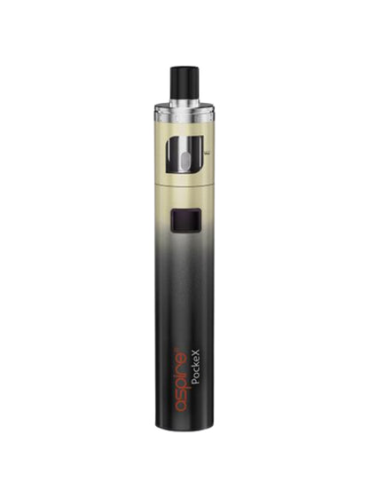 Aspire PockeX AIO Vape Kit - Black & Black & Gold Gradient