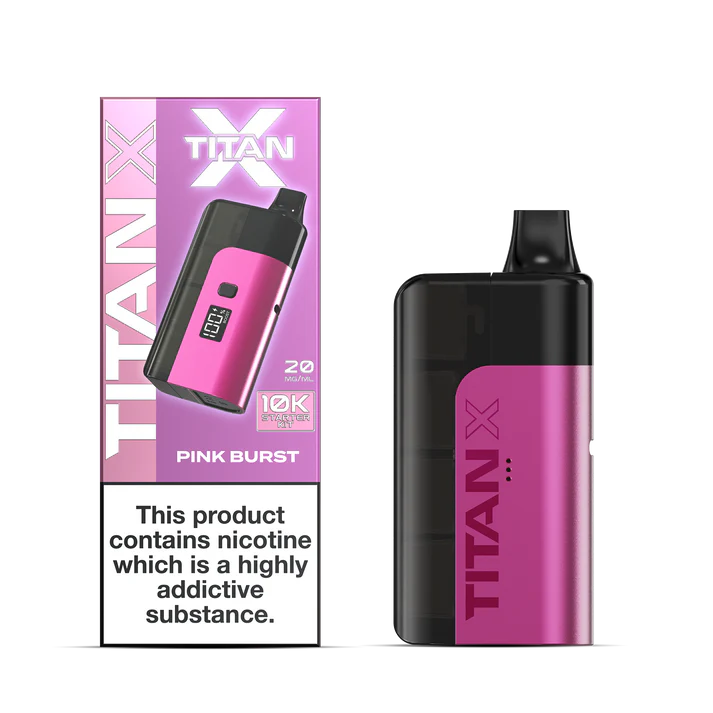 Titan X 10K Prefilled Pod Kit - Pink Burst