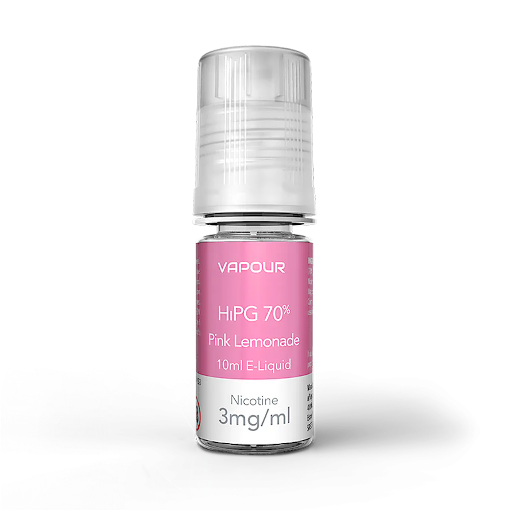 Vapourlites Pink Lemonade HiPG 10ml Freebase Nicotine E-Liquid