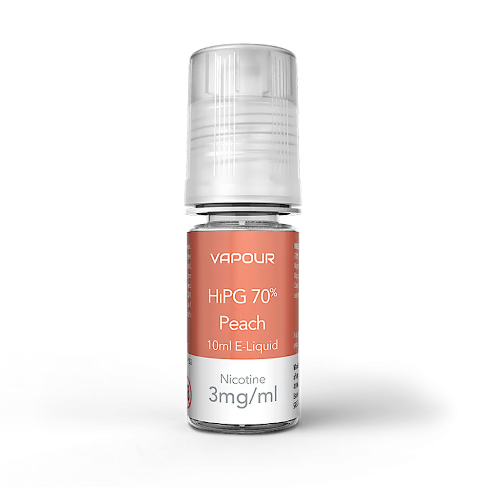 Vapourlites Peach HiPG 10ml Freebase Nicotine E-Liquid