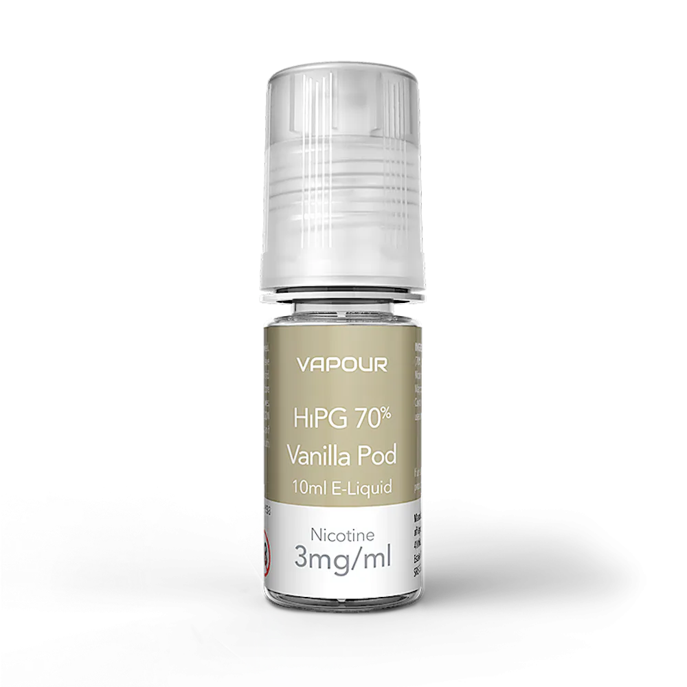 Vapourlites Vanilla Pod HiPG 10ml Freebase Nicotine E-Liquid