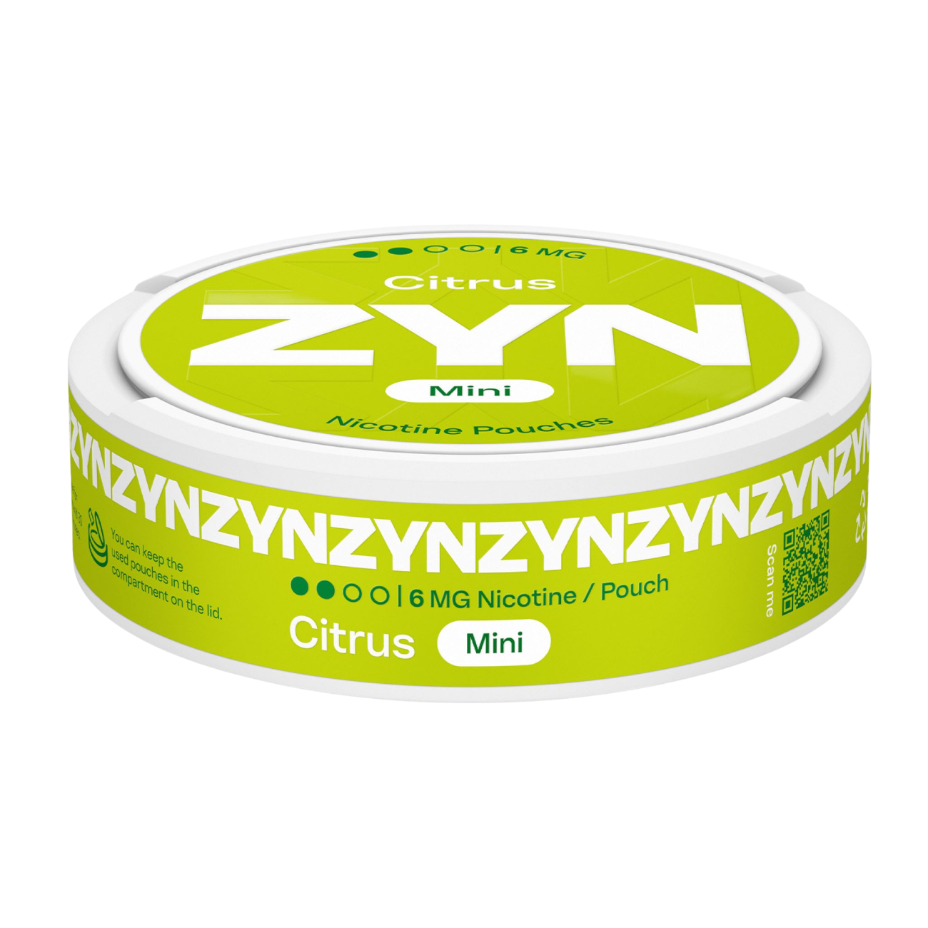 ZYN Citrus 6mg Nicotine Pouches - Side