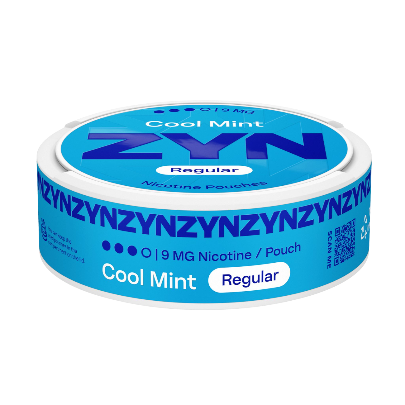ZYN Cool Mint 9mg Nicotine Pouches - Side