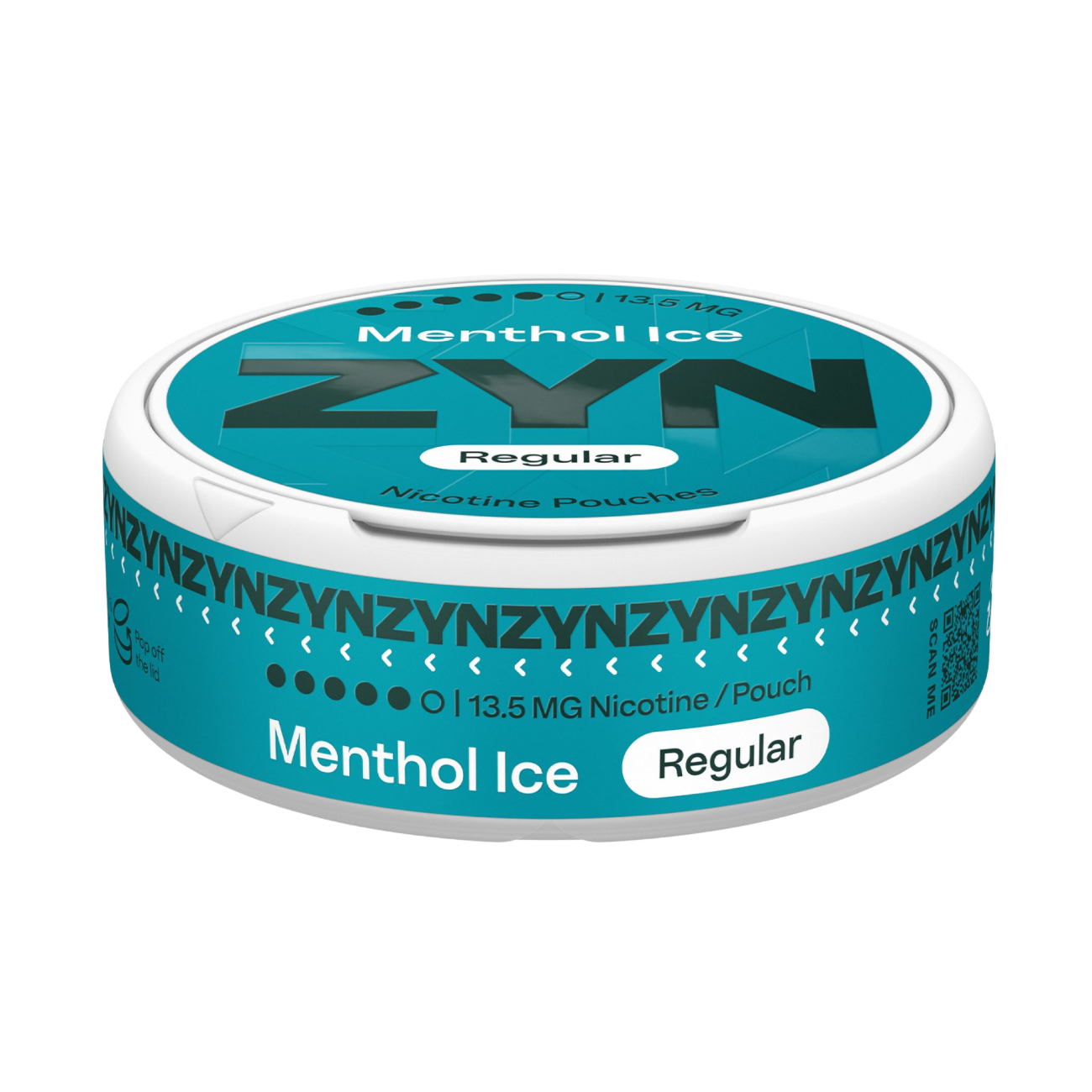 ZYN Menthol Ice 13.5mg Nicotine Pouches - Side